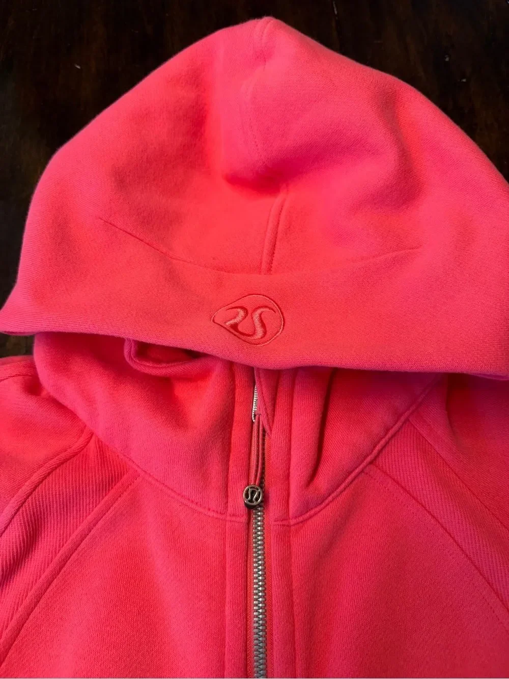 Scuba Cropped Pink Hooded Sweater - Women's Pullover M/L